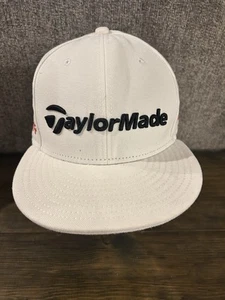 TaylorMade Aeroburner R15 Men's Baseball Cap Golf Hat White Snapback New Era - Picture 1 of 7