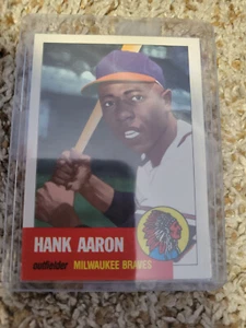 1991 Topps Archives The Ultimate 1953 Set - Hank Aaron #317 - Imagen 1 de 2
