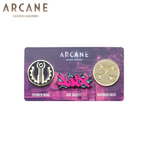 [Mercancía Oficial] Prendedor de Metal Insignia Piltover Arcane II JINX League of Legends - Imagen 1 de 5