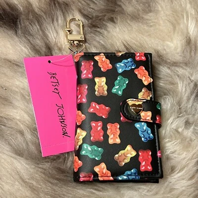 NUEVO CON ETIQUETAS Betsey Johnson Estuche para Tarjetas Billetera - ¡Osos de Goma! Foto 1 de 4