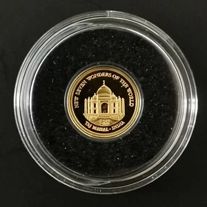 5 DOLLARS OR 2011 BE LE TAJ MAHAL SALOMON / GOLD / 0.5g Or 585 + CERTIFICAT - Picture 1 of 3