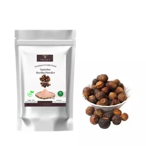 Sapindus Jabón Nuez Reetha Polvo Puro Orgánico Indio Envío Gratis 70gm 2 Piezas - Imagen 1 de 3