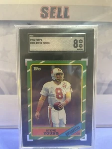 1986 Topps - D* on Copyright Line #374 Steve Young (RC) - Picture 1 of 2