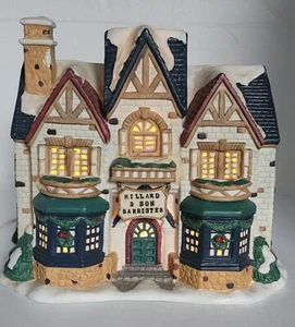 Rare~ Christmas Village Square Mervyn's Barrister House 1997 - Lighted Vintage - Picture 1 of 6
