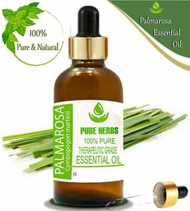 Olio essenziale di Cymbopogon martinii 100% puro e naturale alle erbe Palmarosa - Foto 1 di 7