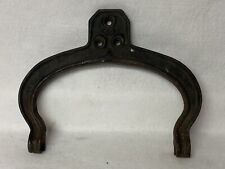 ANTIQUE BELL YOKE MOUNT,1862?WROUGHT IRON,,9 1/2" - 11 1/2" VERTICAL CRADLE,OLD!