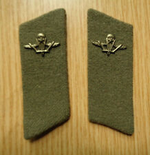 Soviet russian field collar tabs on a gymnasterka of the Airborne forces, 1970