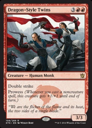 4x Dragon-Style Twins ~ Lightly Played Khans of Tarkir MTG Magic x4 4 UltimateMT - Image 1 of 1