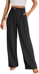 LILLUSORY Wide Leg Dress Pants Women High Waisted Dressy Trousers - Picture 1 of 37