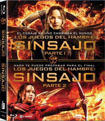 Pack Los Juegos Del Hambre: Sinsajo (1 + 2) Blu-Ray (2ªMano) Región B "L-22" - Imagen 1 de 3