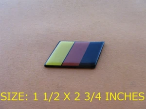 GERMANY FLAG EMBLEM LOGO BADGE SIGN SYMBOL DECAL USED A43906 - Picture 1 of 3