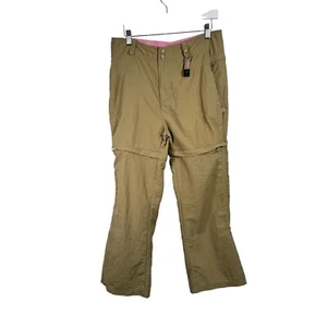 REI Beige Outdoor Hiking Nylon Convertible Pants UPF 30+ Girls Youth Size XL - Picture 1 of 7