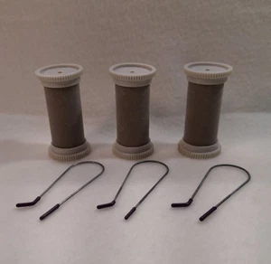 Windmere VIP Pro Hot Rollers Flocked Curler Replacements Set of 3 Large & Clips - Picture 1 of 6