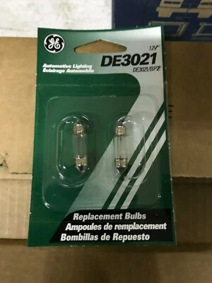 (12) New GE DE3021 Miniature Lamp Bulb 3w 12 volt T2-1/4 Festoon  - Image 1 of 3