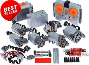 36pcs Power Function Set, Compatible with Technic, Includes Motor, Remote, Light - Picture 1 of 12