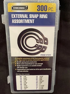 300 anillos de retención externos surtido de retención kit automotriz - Imagen 1 de 3