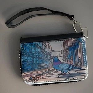 City Pigeon Wristlet Wallet - Picture 1 of 9