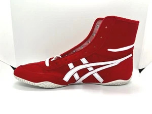 Zapatos de boxeo de lucha libre rojo línea blanca rojo NUEVO EX-EO TWR900 Next/Whitelaces - Imagen 1 de 18