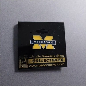 Peter David UofM University Of Michigan New Lapel Hat Jacket Pin - Picture 1 of 2