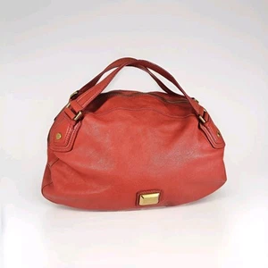Marc Jacobs Coral Hobo Bag Purse Shoulder Handbag Leather Gold Hardware Zip - Picture 1 of 14