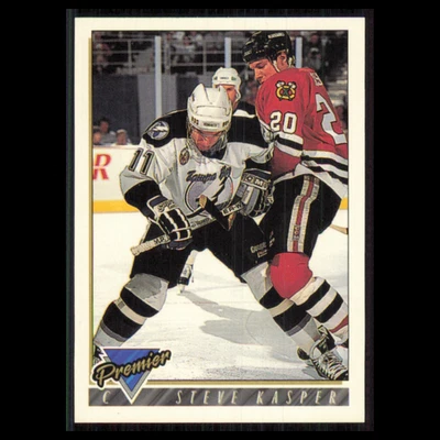 Steve Kasper #73 1993 Topps Premier Tampa Bay Lightning Hockey Card NHL NM - Image 1 of 3