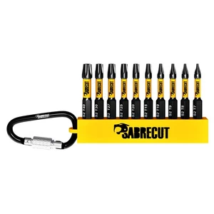 SabreCut 10pcs 50mm Mixed Torx Magnetic Impact Drill Driver Screwdriver Bits - Picture 1 of 6