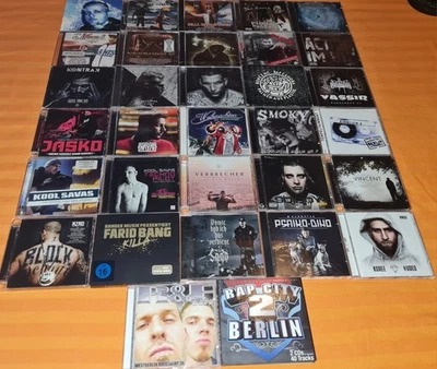 34CDs Deutschrap Sammlung Kontra K Gzuz Kurdo Vega Saad Azad Savas Farid Bang  - Bild 1 von 4