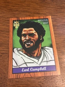 Conjunto de tarjeta #8 Earl Campbell National VIP Humongous Hoard NSCC 2025 - Imagen 1 de 1