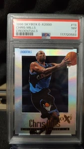 Chris Mills 1996-97 Skybox E-X2000 Credentials #13 /499 PSA 7 Card - Bild 1 von 2