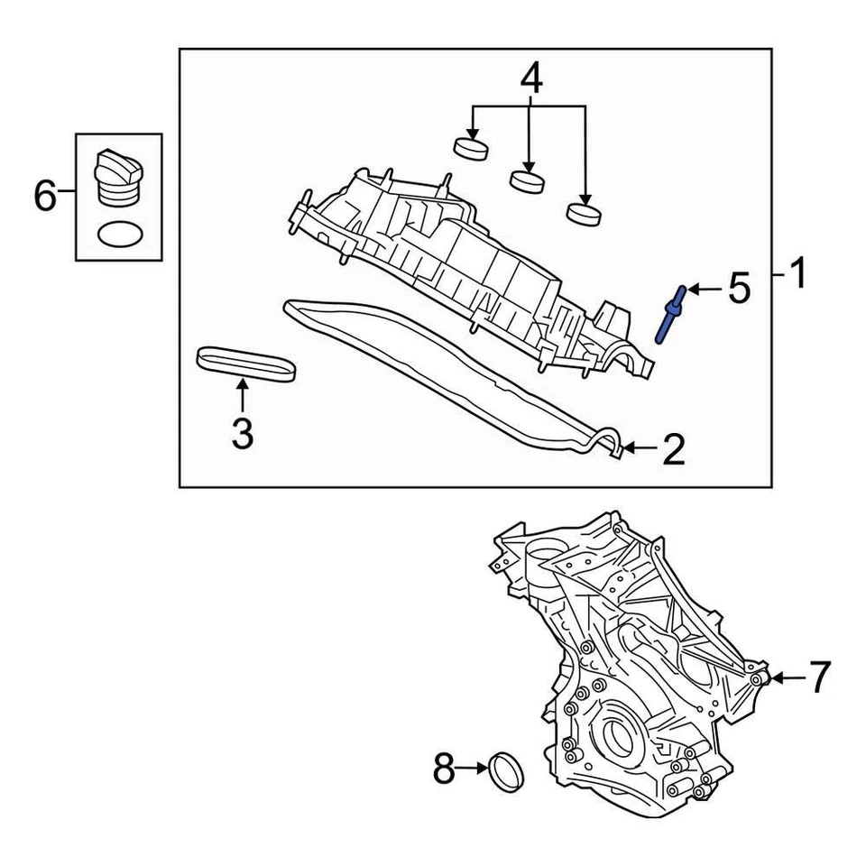 For Lincoln Navigator 2015-2024 Lincoln HL3Z00812B Engine Valve Cover Stud Foto 1 de 1