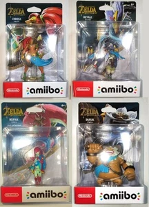 Zelda BOTW Amiibo Set Revali Daruk Urbosa Mipha Nintendo Switch Japan - Picture 1 of 9