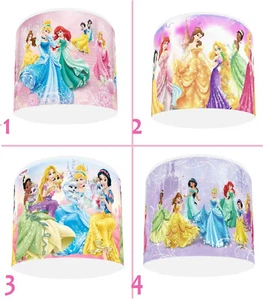 DISNEY PRINCESS  Kids Bedroom Light Shade Lampshade 4 DESIGNS  free P&P Reusable - Picture 1 of 5