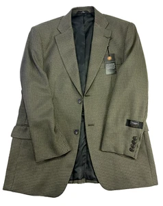 Haggar "The Multi-Tasker" 1002856 Men's Green Tweed Jacket - 40R - Picture 1 of 8