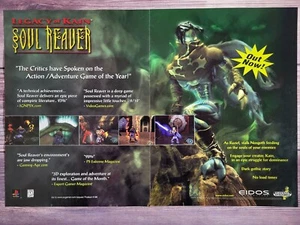 Póster publicitario promocional Legacy of Kain Soul Reaver Sega Dreamcast PC Playstation 1 PS1 3 - Imagen 1 de 2