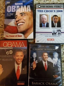 4 DVD's on President Barack Obama (Election 2008, Power of Hope etc.) ships free - Picture 1 of 3