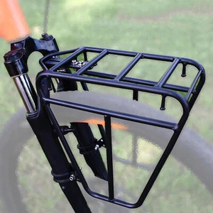 Bicycle Front Rack, Luggage Touring Carrier Rack, Steel Cargo Luggage Load 25kg - Picture 1 of 8
