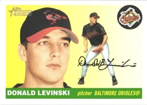 2004 Topps Heritage #389 Donald Levinski Baltimore Orioles Rookie Card - Picture 1 of 2