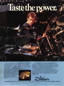 1982 Cimbali Zildjian Neil Peart Rush STAMPA ANNUNCIO Idea regalo di Natale (2063) - Foto 1 di 1