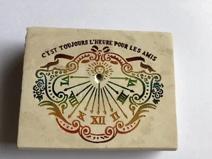 Reloj de sol francés vintage C’est Toujours L’heure pour les amis - Imagen 1 de 5