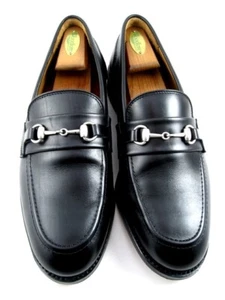 Allen Edmonds "RANDOLPH" Herren Leder BIT Penny Halbschuhe 10 E Schwarz (600N) - Bild 1 von 11