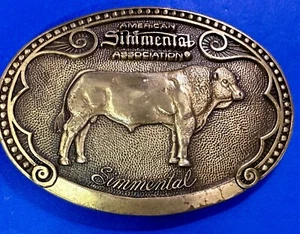 American Simmental Association Bull Cattle Breed Series Belt Buckle by Tony Lama - Imagen 1 de 17
