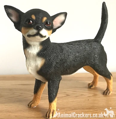 Chihuahua Black and Tan ornament figurine quality lifelike Leonardo. Gift boxed. - Изображение 1 из 4