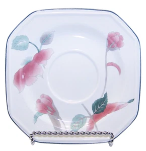 4 MIKASA Continental Silk Flowers Saucers Plates 5 & 3/4" VINTAGE REPLACEMENTS - Picture 1 of 3