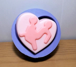 silicone heart soap mold adult soap making homemade - Picture 1 of 6