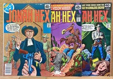 VINTAGE JONAH HEX #24 25 26 DC COMICS WESTERN 1ST SOLO SERIES MID-HIGH GRADE!!!