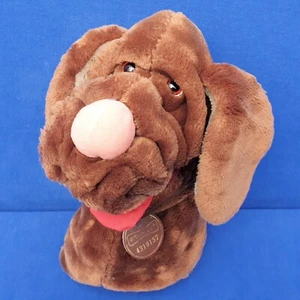WRINKLES HUND HANDPUPPE DOG BRAUN 25 CM STOFFTIER HANDPUPPE GANZBROS - Bild 1 von 3