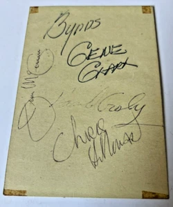 The BYRDS autografo pagina 4/5-Gene Clark-David Crosby-Roger McGuinn-Chris Hillman - Foto 1 di 5