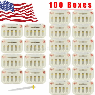 5-100Packs Dental Fiber Post Resin High-intensity Screw Thread +Drills FDA - Image 1 of 4