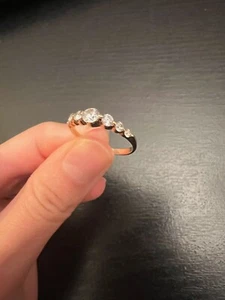 Gelbgold Ring 14 K/ 585 mit Zirkonia, Größe 50 - Bild 1 von 10