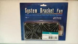 80 X 80 X25mm 60CFM 12V DC PC Computer Case Cooling fan, Dual Fan, NEW - Picture 1 of 5